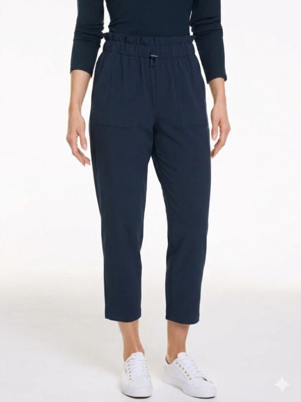 New T by Talbots Athletic Cropped Capri Jogger Cargo Ankle Pants